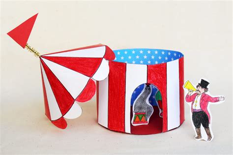 Paper Circus Tent | Kids' Crafts | Fun Craft Ideas | FirstPalette.com