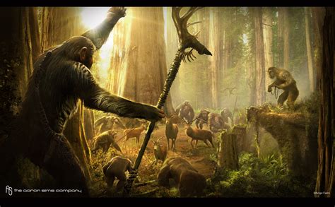 'Dawn of the Planet of the Apes' Concept Art by The Aaron Sims Company ...