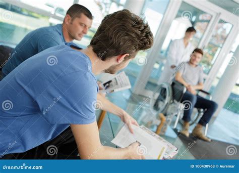 People at Waiting Area in Hospital Stock Photo - Image of medical ...