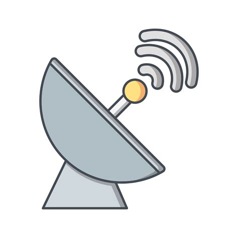 Satellite Dish Vector Icon 449730 Vector Art at Vecteezy