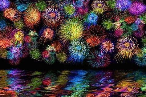 Fireworks in chalk pastels , artist could not be traced | Fireworks art ...