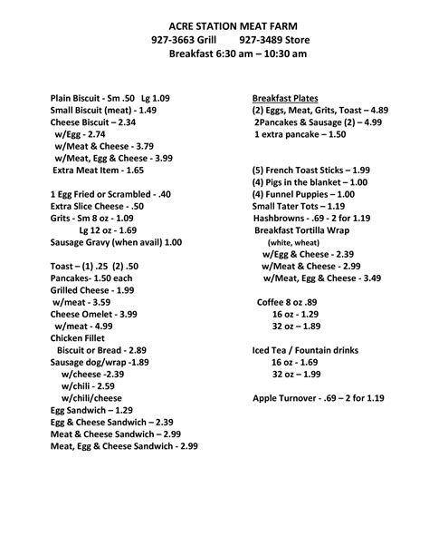 Breakfast Menu - Acre Station Meat Farm.pdf | DocDroid