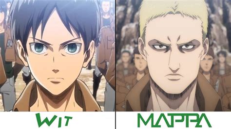 Aot Characters Wit Vs Mappa Mappa studio is better than wit when it ...