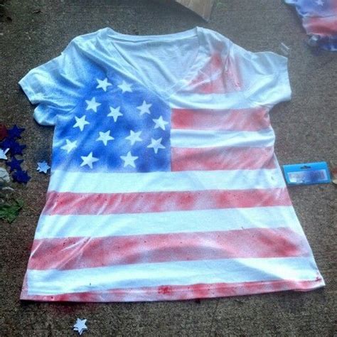 DIY American Flag T-Shirt for 4th of July