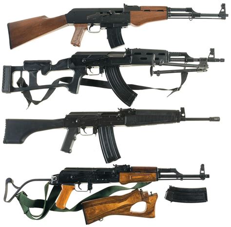 Four AK-47 Style Semi-Automatic Rifles -A) Arms Corp. of The Philippines Model AK 47/22 Rifle