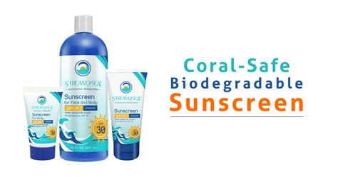 Biodegradable Sunscreen, Sunblock, and Suntan Lotion