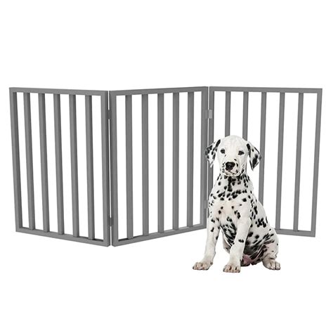 PetMaker Folding 3-Panel Wooden Pet Gate