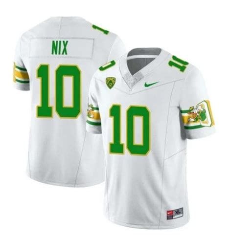 [Available] Buy New Bo Nix Jersey #10 1984 Throwback White