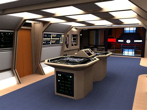 3D interiors of Enterprise D - Fan Trek | Star trek voyager, Star trek ...