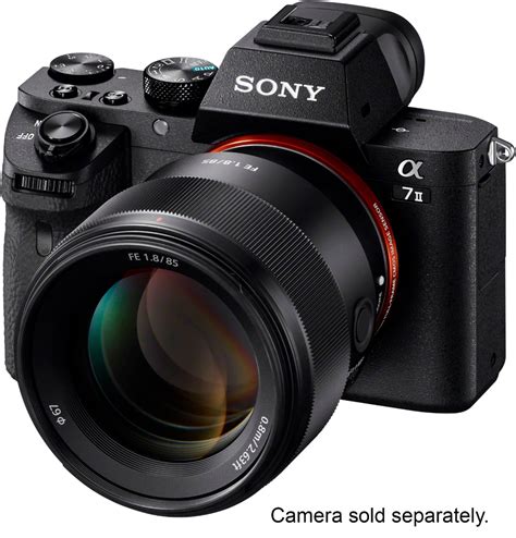 Sony FE 85mm f/1.8 Telephoto Prime Lens for E-mount Cameras Black SEL85F18/2 - Best Buy