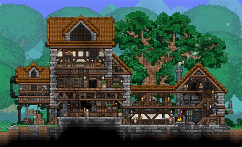 Old Pub : Terraria | Terraria house design, Terraria house ideas, Terrarium