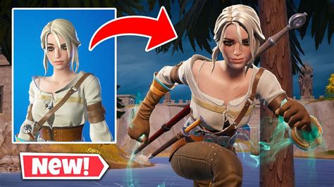 New CIRI Skin Gameplay In Fortnite! (The Witcher 3 Crossover) - YouTube