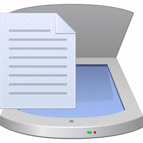 Device, document, hardware, office, scan page, scanner, scanning icon | Icon search engine