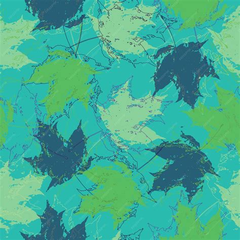 Premium Vector | Seamless leaves wallpaper pattern on background