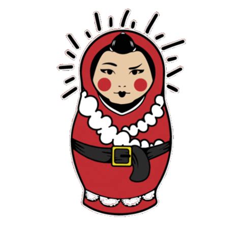 Nesting Doll Christmas Sticker by Mamasons for iOS & Android | GIPHY