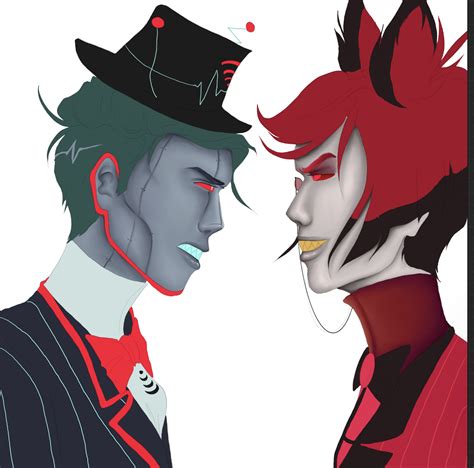 Ik it’s random but should I finish this Vox vs Alastor art? | Fandom