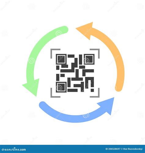 QR Code Icon on White Background. Vector Stock Illustration ...