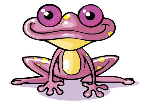 Cartoon Frogs Vector Design Images, Frog Cartoon Purple Adorable Agriculture, Vector, Nature ...