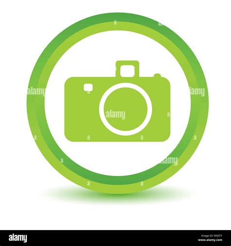 Green camera icon Stock Photo - Alamy