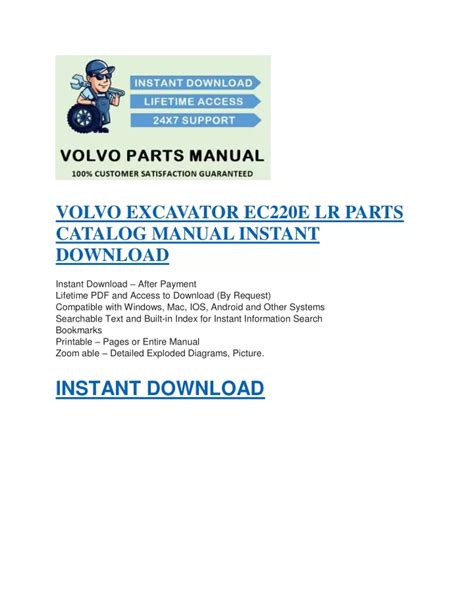 PPT - INSTANT DOWNLOAD VOLVO EXCAVATOR EC220E LR PARTS CATALOG MANUAL ...