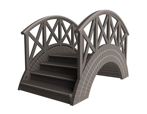 Wooden Footbridge Model - TurboSquid 1745706