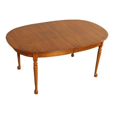 Ethan Allen 'Country Crossings' Maple Expandable Dining Table | Chairish