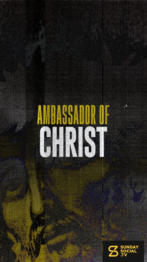 Ambassador of Christ - Sunday Social