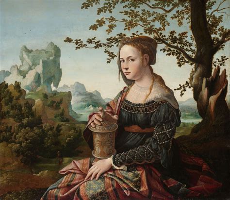 Mary Magdalene by Jan van Scorel (1530) - Public Domain Catholic Painting
