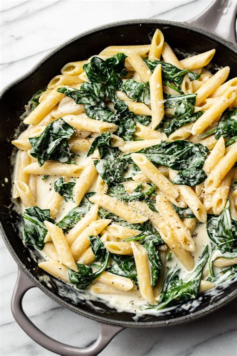 Creamy Spinach Pasta • Salt & Lavender