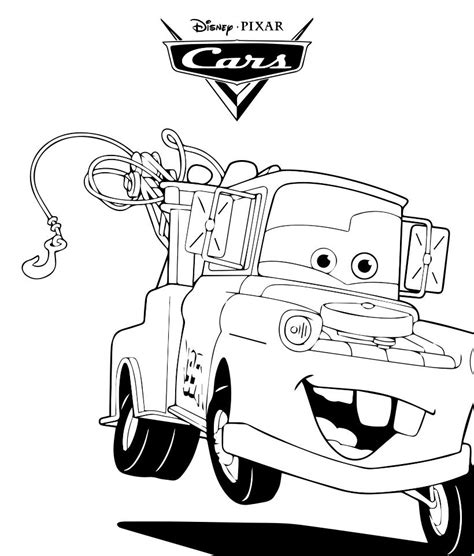 Lightning Mcqueen And Mater Coloring Pages at GetColorings.com | Free ...