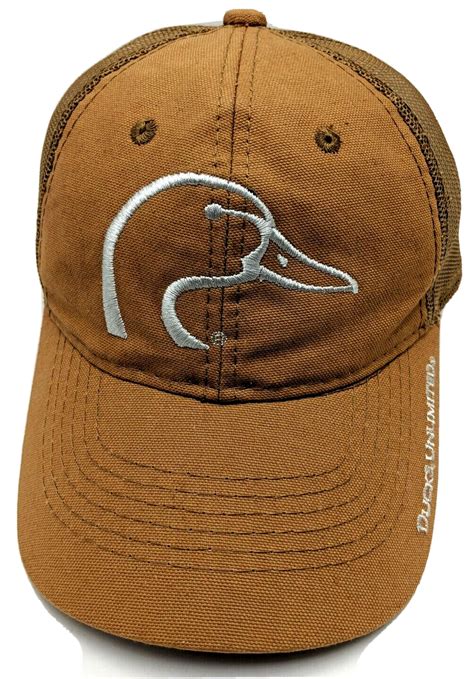 DUCKS UNLIMITED brown adjustable hat / cap - Gem