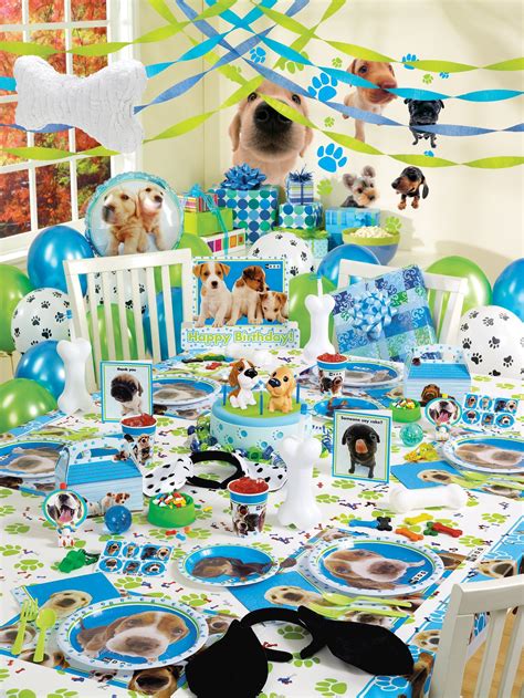 Dog Theme Party Supplies!! | Puppy birthday parties, Dog themed parties, Dog birthday party