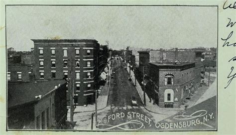 C.1898-06 Downtown Ford Street, Ogdensburg, NY Vintage Original ...