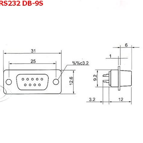 eeeeeeeeeee: [37+] Db9 Female Connector Dimensions