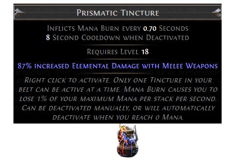 PoE Prismatic Tincture Mods - Path of Exile