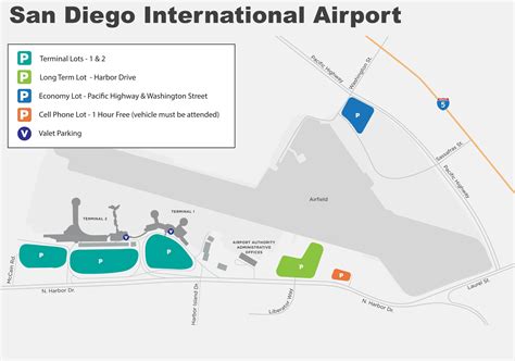 San Diego International Airport map