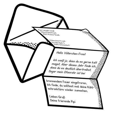 Friendship letter out of an envelope vector illustration | Free SVG
