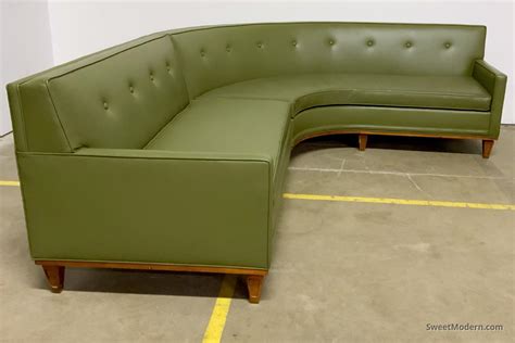 Mid Century Modern Curved Sectional Sofa | Baci Living Room