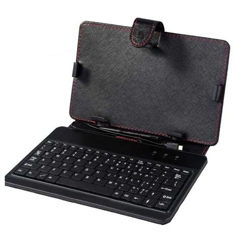 7Inch Universal Tablet Pc Keyboard With Case , Black Color With Red ...