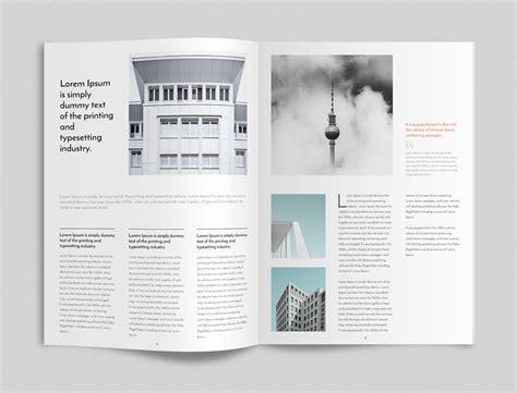 Minimalist Magazine Layout on Behance