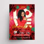Valentine Day Party Free PSD Flyer Template - PSDFlyer
