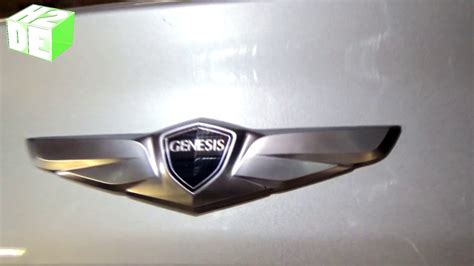 TUTORIAL - How to Swap Hyundai Genesis Trunk emblem wings Gen Coupe ...