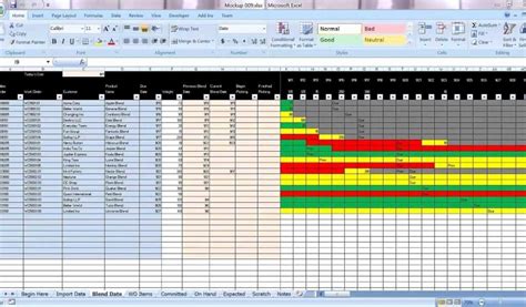 Production Schedule Template Excel Luxury Excel Graphical Production Planning and Control ...