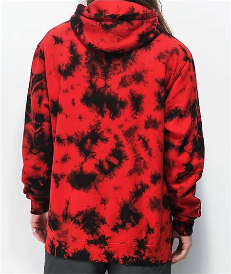 Broken Promises Warned You Tie Dye Red Hoodie