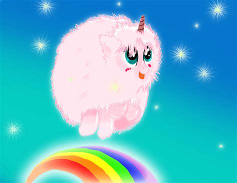 Pink Fluffy Unicorns Dancing on Rainbows~! by Spin-Art on DeviantArt