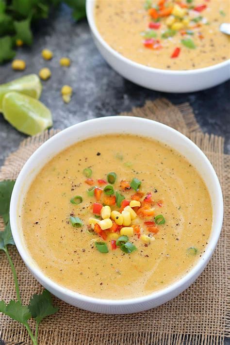 Veggie Mexican corn soup, step by step creamy Mexican Street Corn Soup