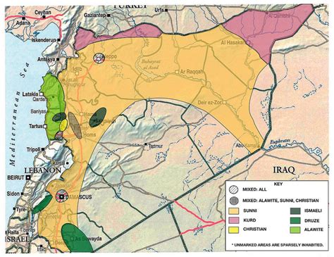 Islam Culture News : Syria Religious Map Division