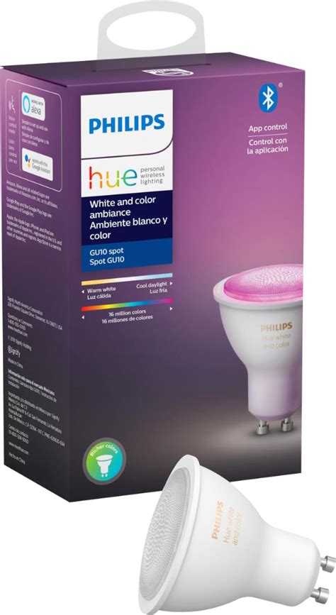 Questions and Answers: Philips Hue GU10 Bluetooth 50W Smart LED Bulb White and Color Ambiance ...