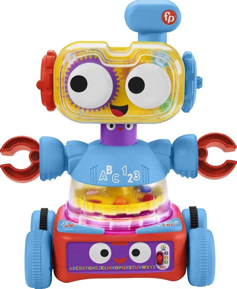 Fisher-Price 4-in-1 Robot Baby To Preschool Learning Toy With Lights ...