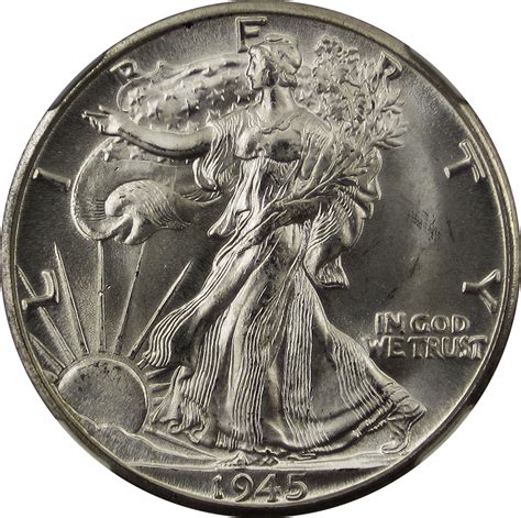 File:Walking Liberty Half Dollar 1945D Obverse.png - Wikipedia